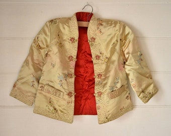 Vintage child’s reversable gold /red traditional oriental jacket size 4