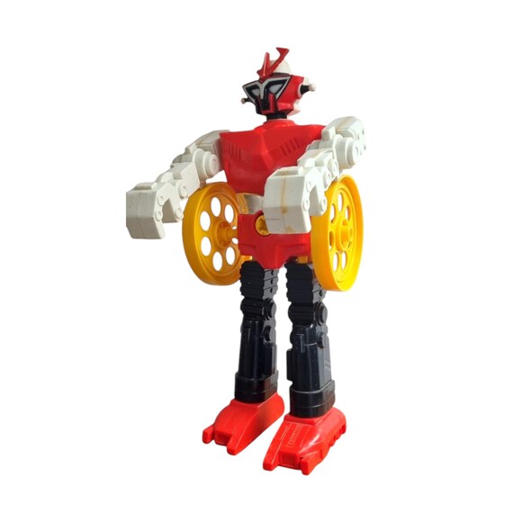 Vintage Motionic Red Robot Bandai Japan 7992 Working -not Perfect