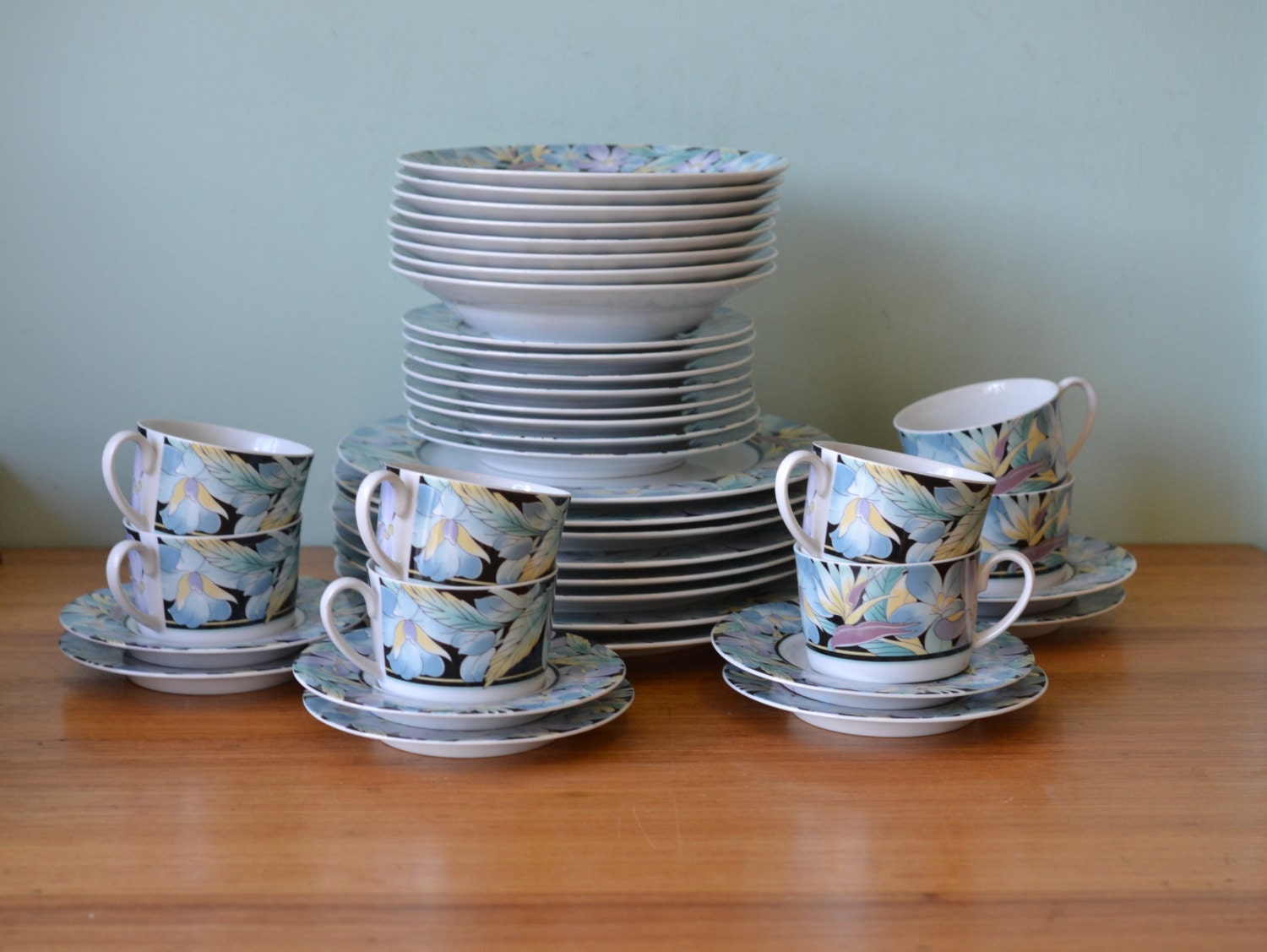 Vintage Drayton Japanese Dinner set 40 pieces 8911 Japan Etsy