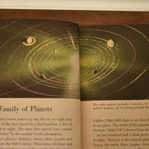 Vintage Book Planets Golden Library of Knowledge 1959 OT11 - Etsy