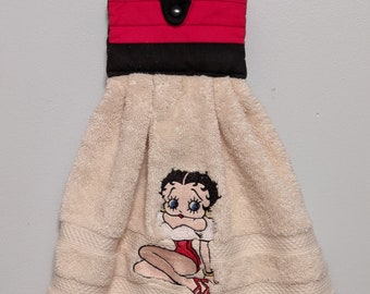 Betty Boop Hanging Towel