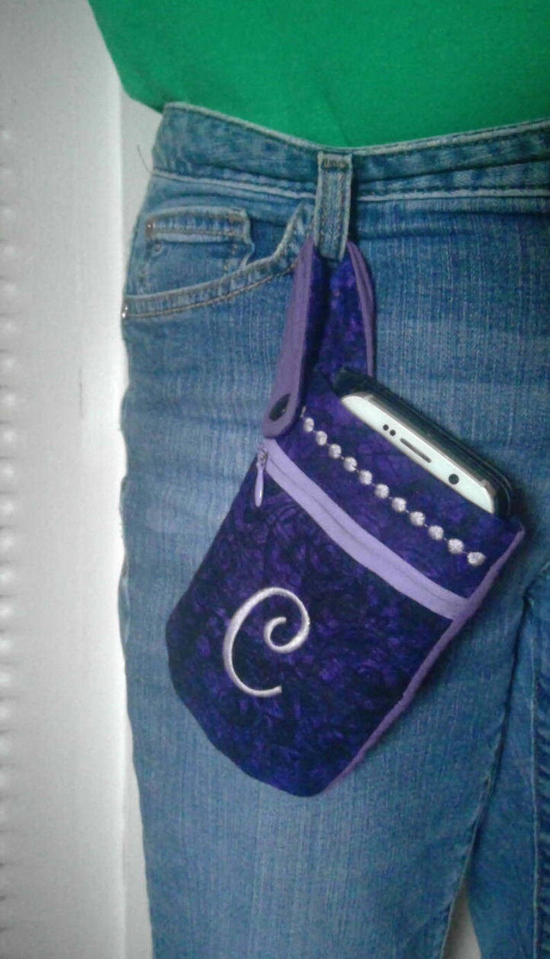 Cell Phone Pouch Secured Around a Belt Loop Etsy