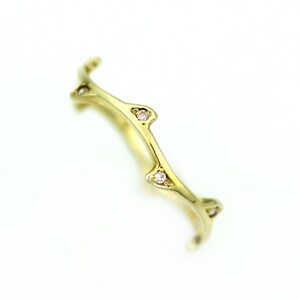 Diamond Gold Ring, Gold Ring Unique, Branch Engagement Ring, Nature ...