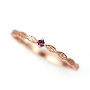 Lace Tourmaline Gold Ring, Filigree ring, 14K Gold Ring, Tourmaline Ring, October Birthstone Ring, Personalized Ring, Stacking Ring,