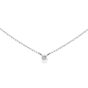 Gold Diamond Necklace, Natural Diamond Necklace, Genuine Diamond Necklace, Diamond Necklace Gold, Delicate Chain Necklace, 14k Solid Gold