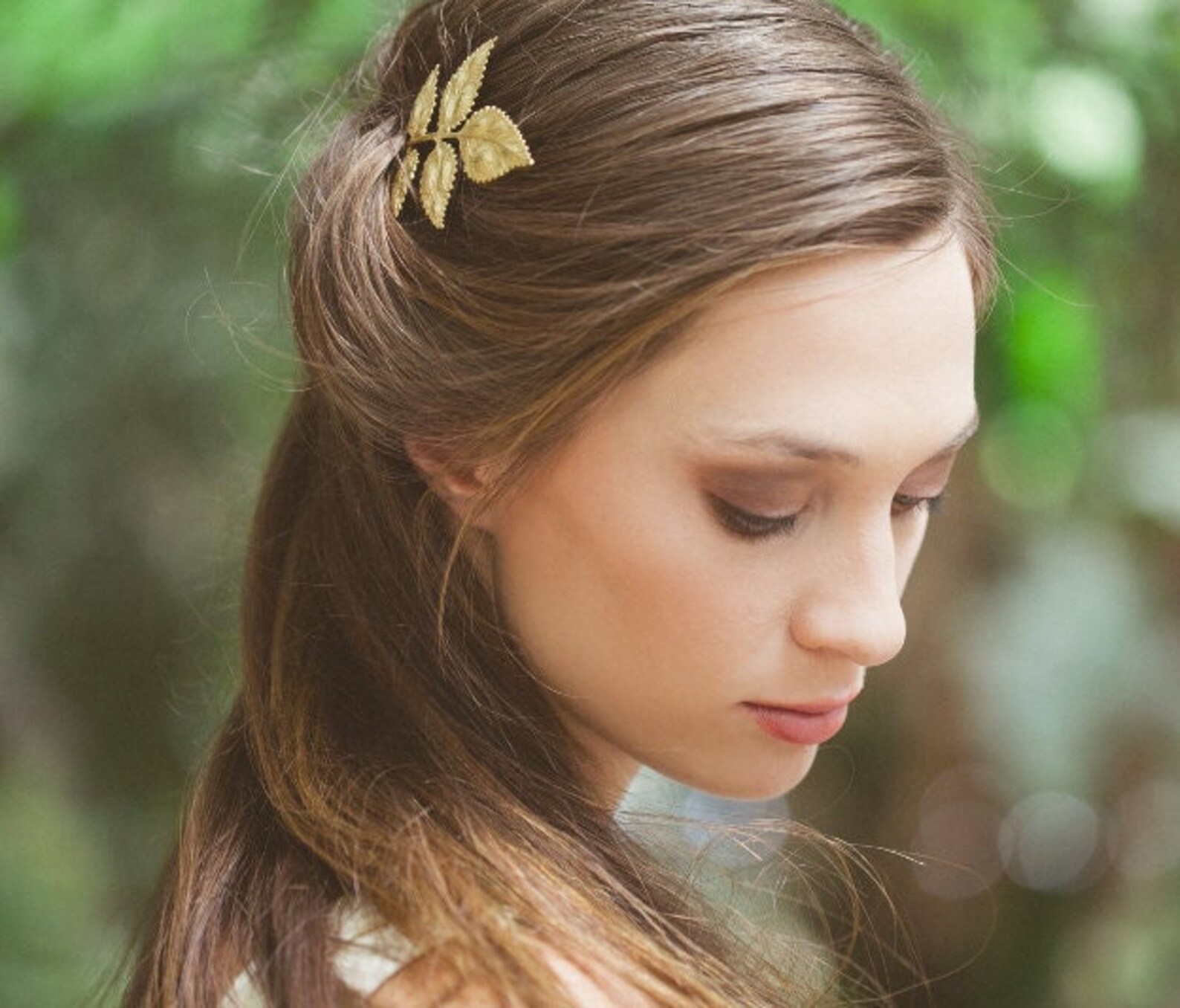 Gold Wedding Hair Clip Wedding Bobby Pin Wedding Hair Pin Leaf Etsy