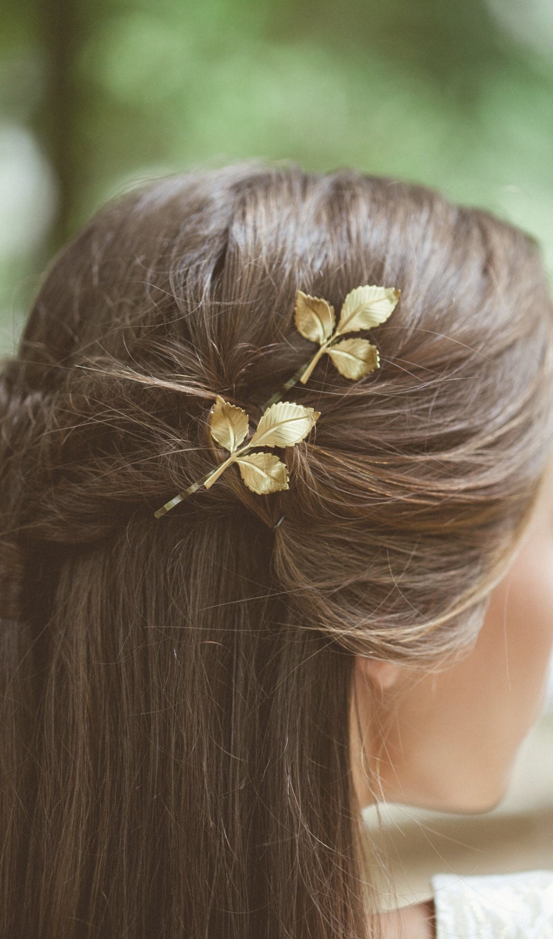  FOMIYES 3pcs hairpin gold wedding hair accessories