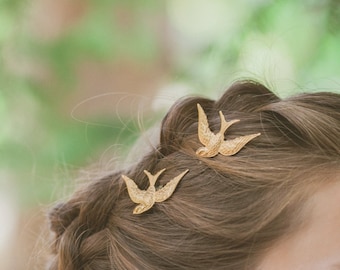 Gold Boho Wedding Hair Accessories Boho Bridal Hair Boho Bride Gold Bohemian Wedding Hair Accessories Bohemian Bridal Hair Bird Accessories