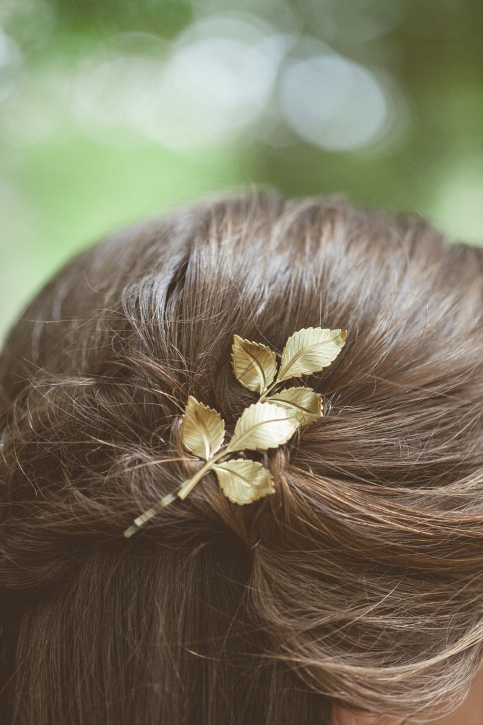 Gold Leaf Hair Pins Leaf Bobby Pins Leaf Hair Clips Bridal Etsy