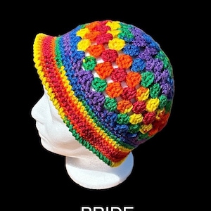 Pride crochet bucket hats for summer festival season! Limited addition colorways! Get yours now!!!!