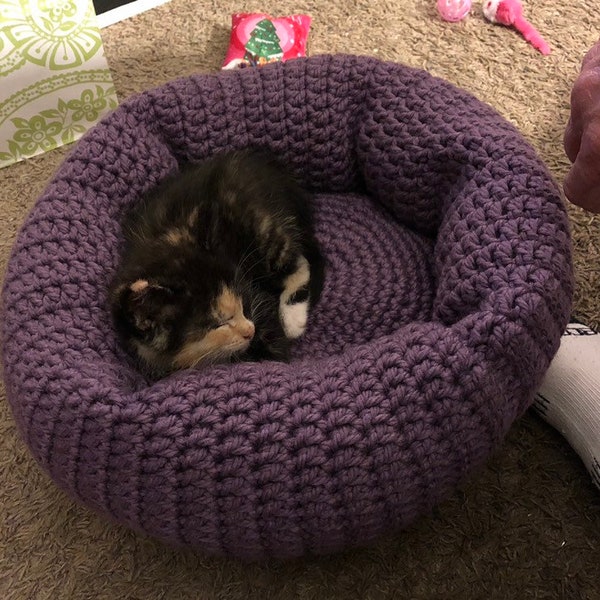 Crochet Cat Bed Etsy