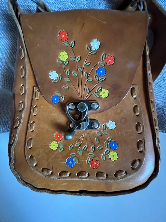Vintage Mexican leather purse