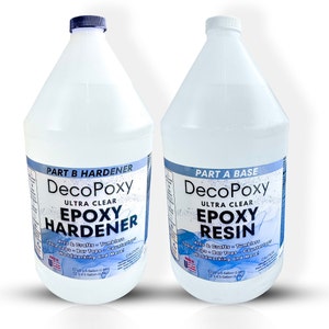 Crystal Clear Epoxy Resin 1 Gallon Kit - Low Odor, NO VOC, High Gloss Finish for Art, Crafts, Jewelry, Tables - Safe & Easy to Use&quot;