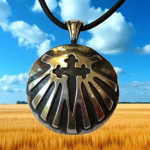 Camino de Santiago Cross of St. James Silver Shell and Cross Pendant Camino Jewelry