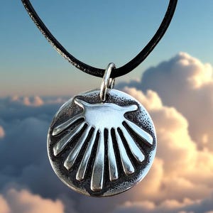 Camino de Santiago Handmade Sterling Silver Camino Shell Pendant (Petite) Camino Jewelry