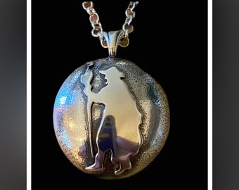 Camino de Santiago Pilgrim Pendant Sterling Silver