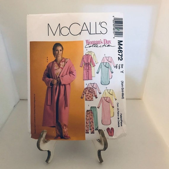 M4672 Mccalls Lingerie Pattern Xsmed Etsy