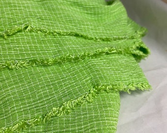 6348 Green Lightweight Stretch Woven Fabric 48" W X 5 YDS