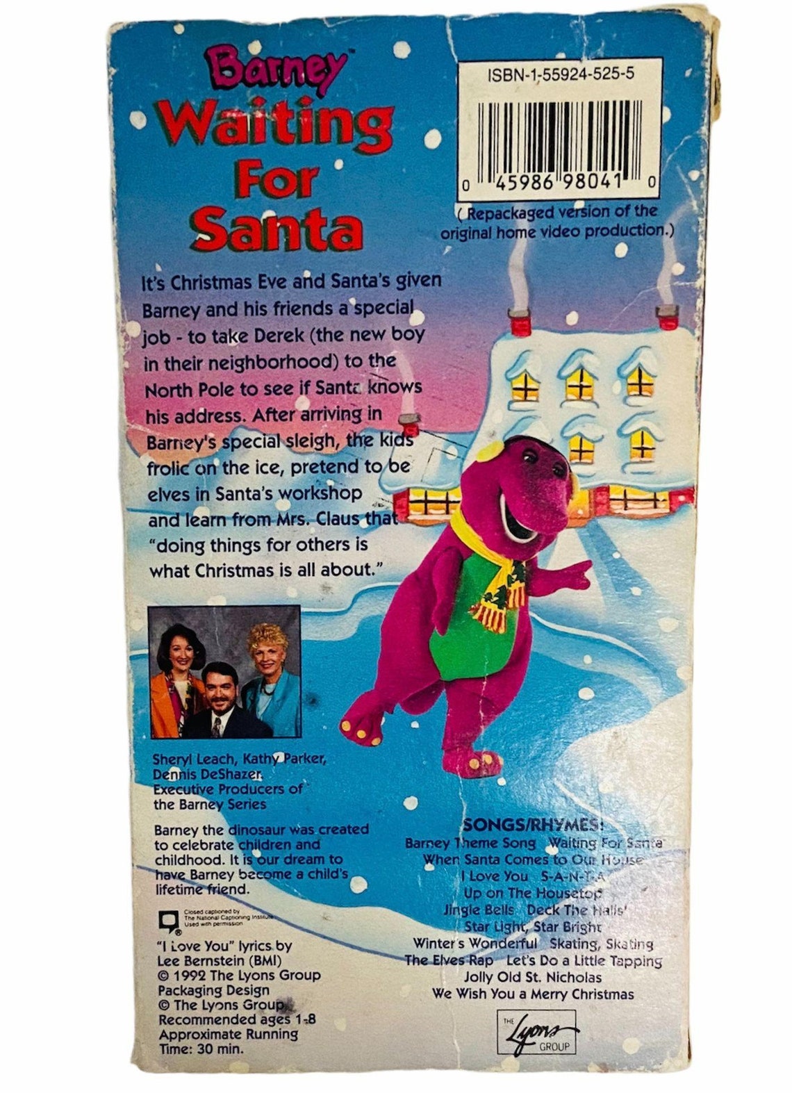 Barney Waiting For Santa Vhs Its Christmas Eve Santas Workshop North  Images and Photos finder