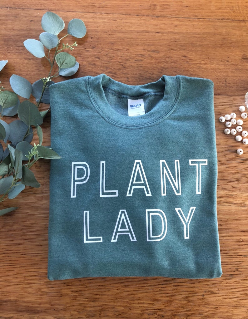 Green Plant Lady Sweatshirt image 0