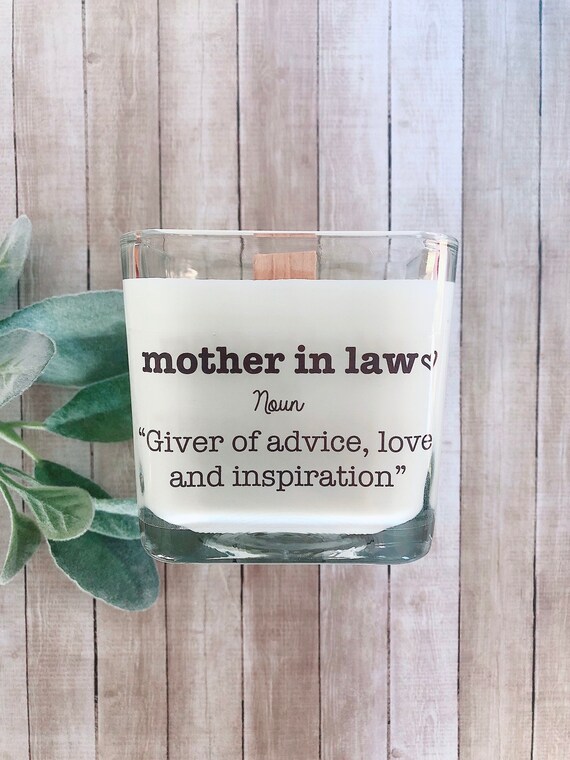 New Mother In Law Candle Mother Of The Groom Gifts Etsy