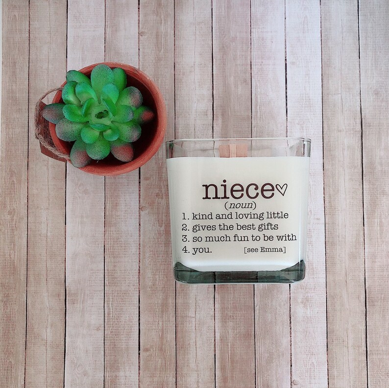 NEW Personalized Niece Candle Gift Niece Wedding Gift Niece Etsy
