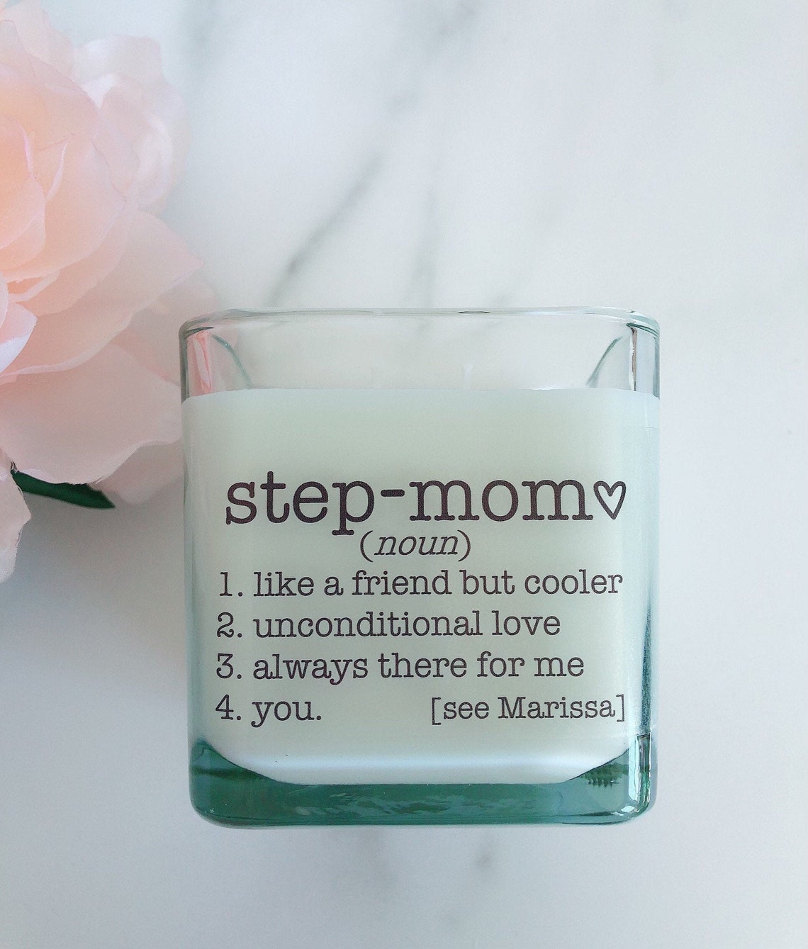 NEW Stepmom Candle Gift Mother of the Bride Personalized Step Etsy