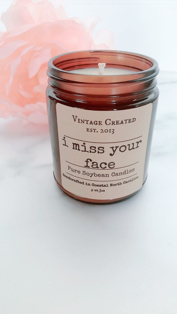 New Free Shipping I Miss Your Face Soy Etsy