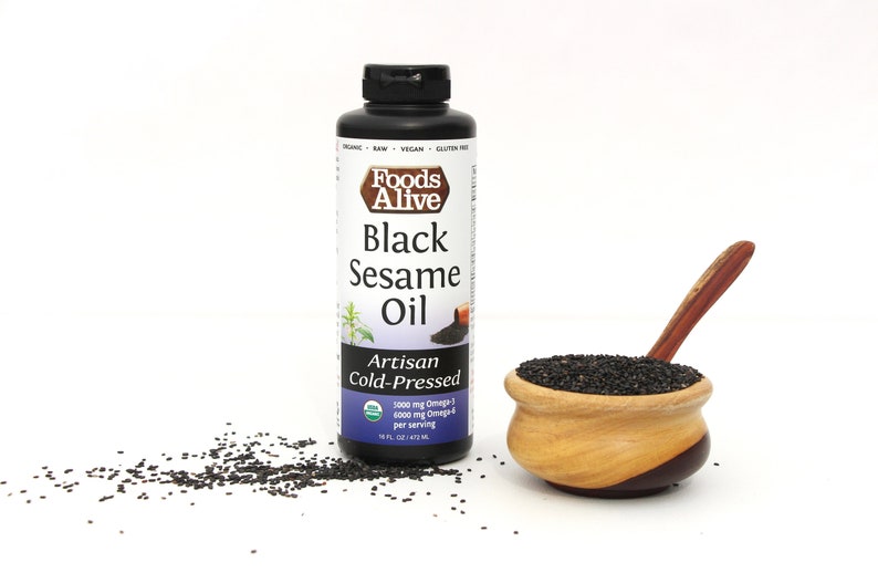 Organic Black Sesame Seed Oil 16 Oz. Etsy