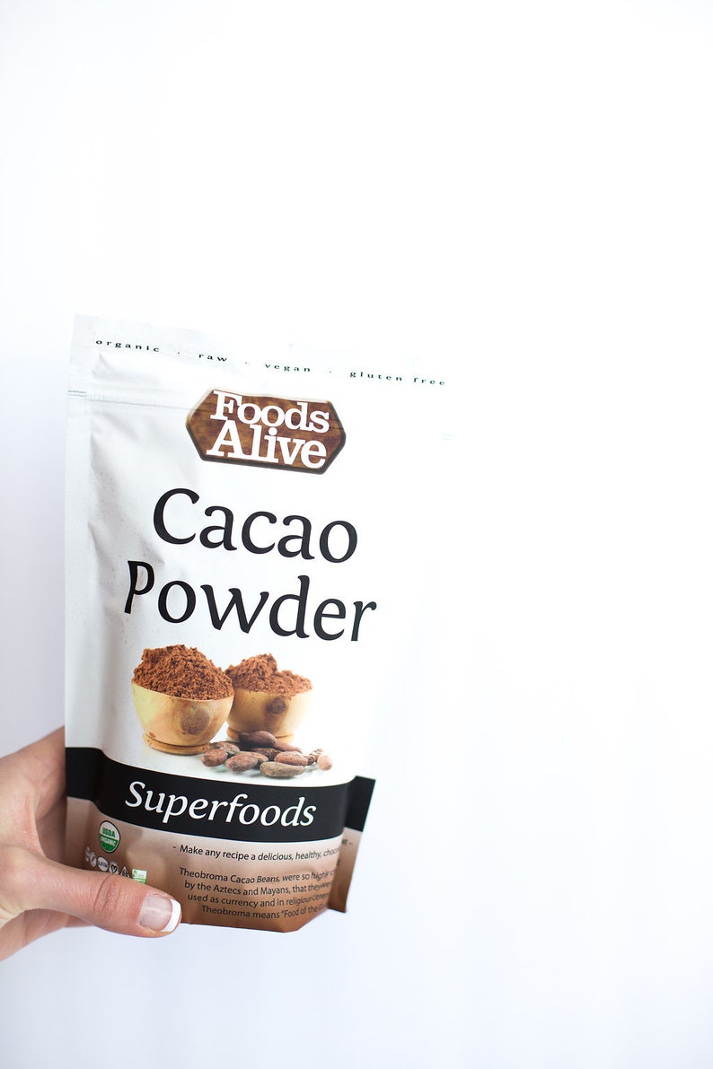 Organic Cacao Powder 8 Oz. Gluten Free Raw Vegan Etsy UK