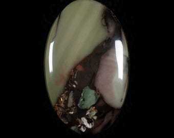 Green Fluorite Root Brecciated Opalized Crystal Sphere | A Grade