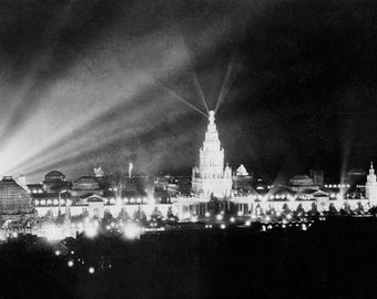 San Francisco World's Fair, 1915 (Black and White Historical Photograph, Giclée Print)
