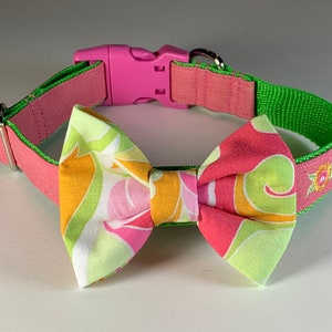 Eco-friendly Handmade Custom Personalized Dog Collar Dog Bow Tie Dog Leash for Extra Small Dog - Extra Large Dog Made from Upcycled Material