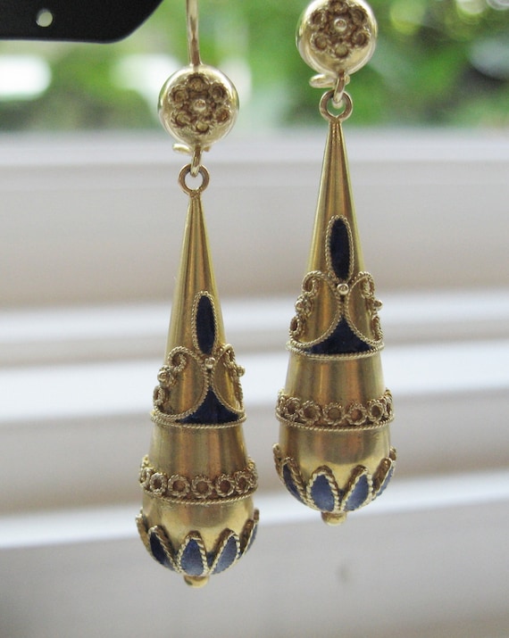 Victorian Etruscan Revival "Style" Earrings
