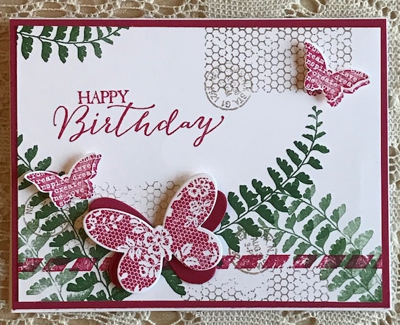Carte De Papillon Joyeux Anniversaire Etsy