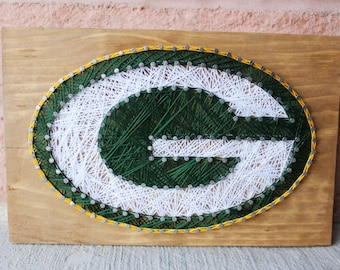 Green Bay Packers String Art 7.25"x11"//Sports Decor//Home Decor//Man Cave//Gifts For Him//Football Decor//NFL//Green Bay Art