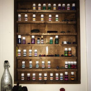 Essential Oil Wood Shelf//Essential Oil Storage//Bathroom Shelf//Hanging Shelf//Essential Oil Rack//Essential Oil Organizer//