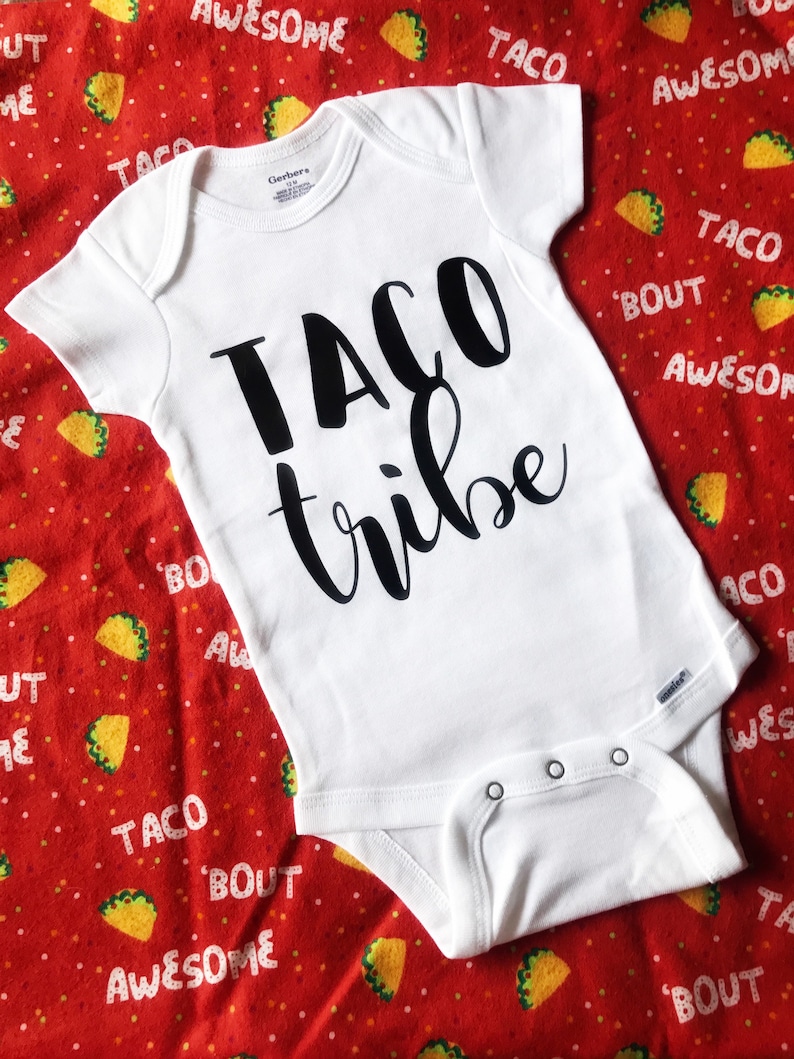 Taco Tribe Baby Onesie//taco Outfit//fiesta Onesie//taco Etsy