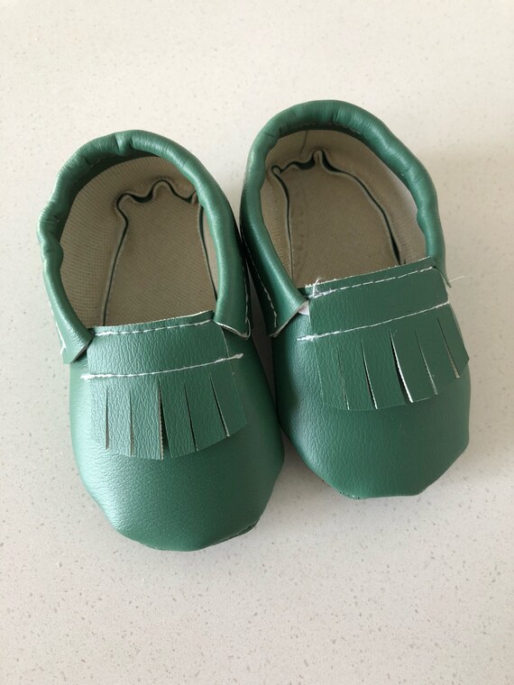 olive green moccasins
