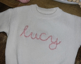 custom embroidered baby sweater