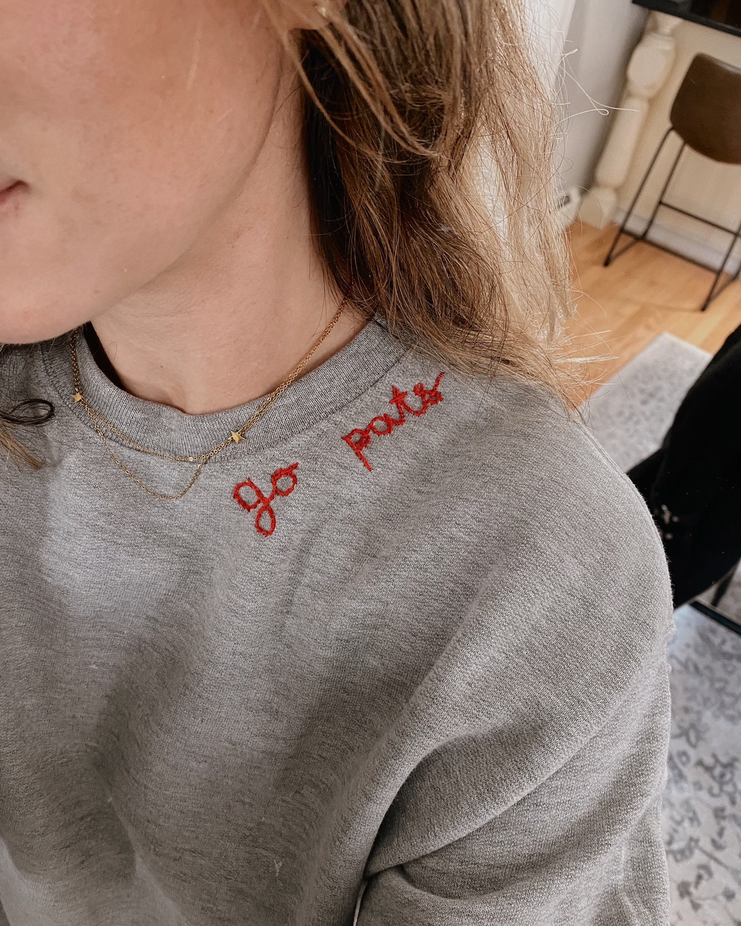 Custom embroidered crewneck Etsy