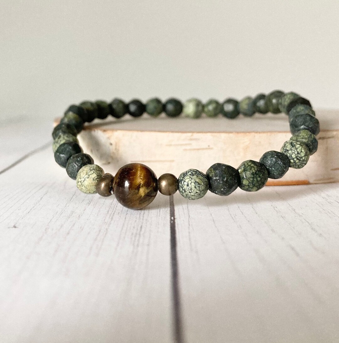 Serpentine Bracelet Kundalini Crystal Bracelet Energy Bracelet Etsy