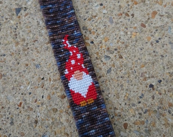 Micro macrame Gnome Amanita Muscaria Bracelet
