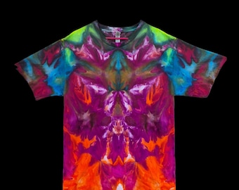 Men's XL, Tie Dye T-shirt, watercolor, In the "Underworld" design