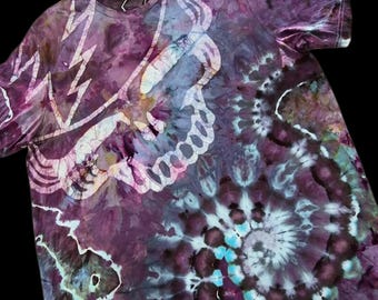 2XL, Batik Skull, Tie Dye T-shirt