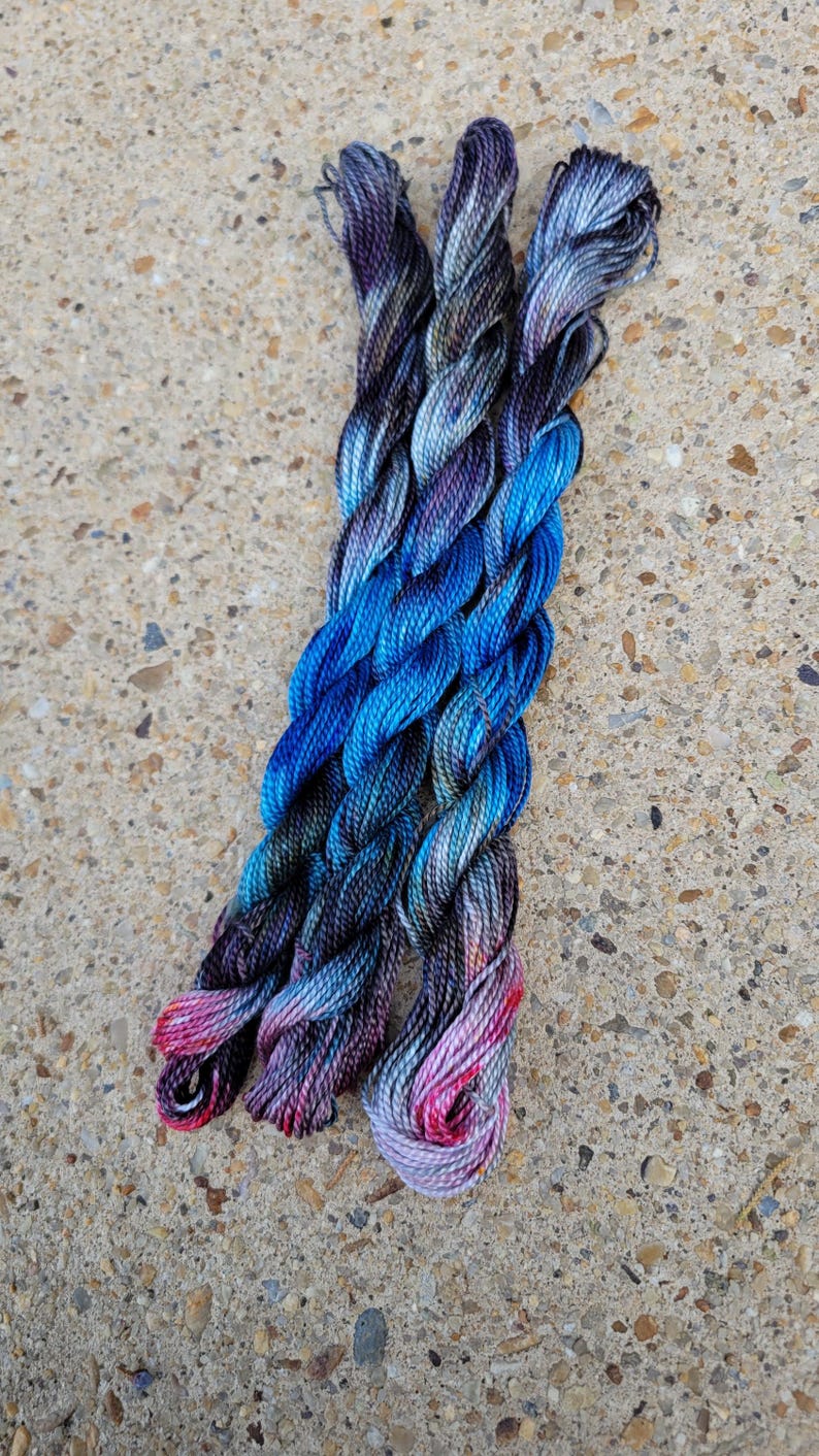 Embroidery Thread 100% Cotton, 27 Yards DMC Size 5, Hand Dyed ...