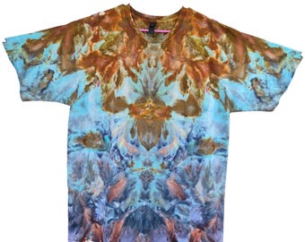 Men's 2XL, Tie Dye T-shirt, watercolor, In the "Underworld" design
