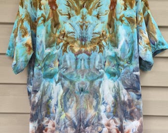 Men's Large, Tie Dye T-shirt, watercolor, In the "Underworld" design