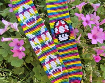 Rainbow Mushie Friendship Bracelet