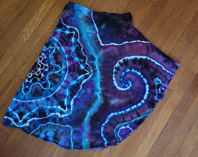 Featured listing image: XS (fits like a small/Medium) Tie Dye Lotus Skirt. 100% Jersey Cotton